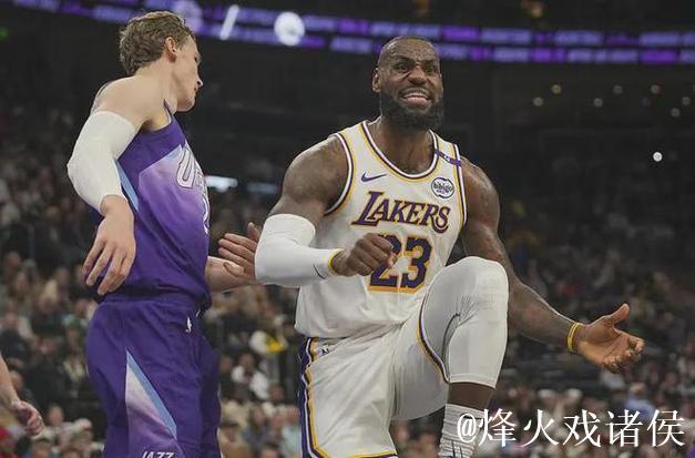 浓眉33+11詹姆斯27+14 湖人险胜爵士回西部第5